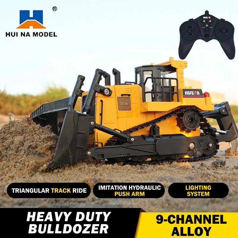 Huina 554 Hračky automobilov 1:16 RC Model Truck Model diaľkovo ovládaný buldozérový traktor Crawler Engineering CAR Hračky pre chlapcov darček