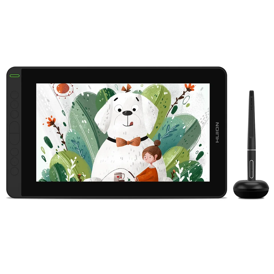 HUION KAMVAS 12 Black Drawing Monitor Digitálna grafika Tablet 11,6 palca Pen Displej ± 60 Tilt 120%SRGB Podpora Andriod Phone