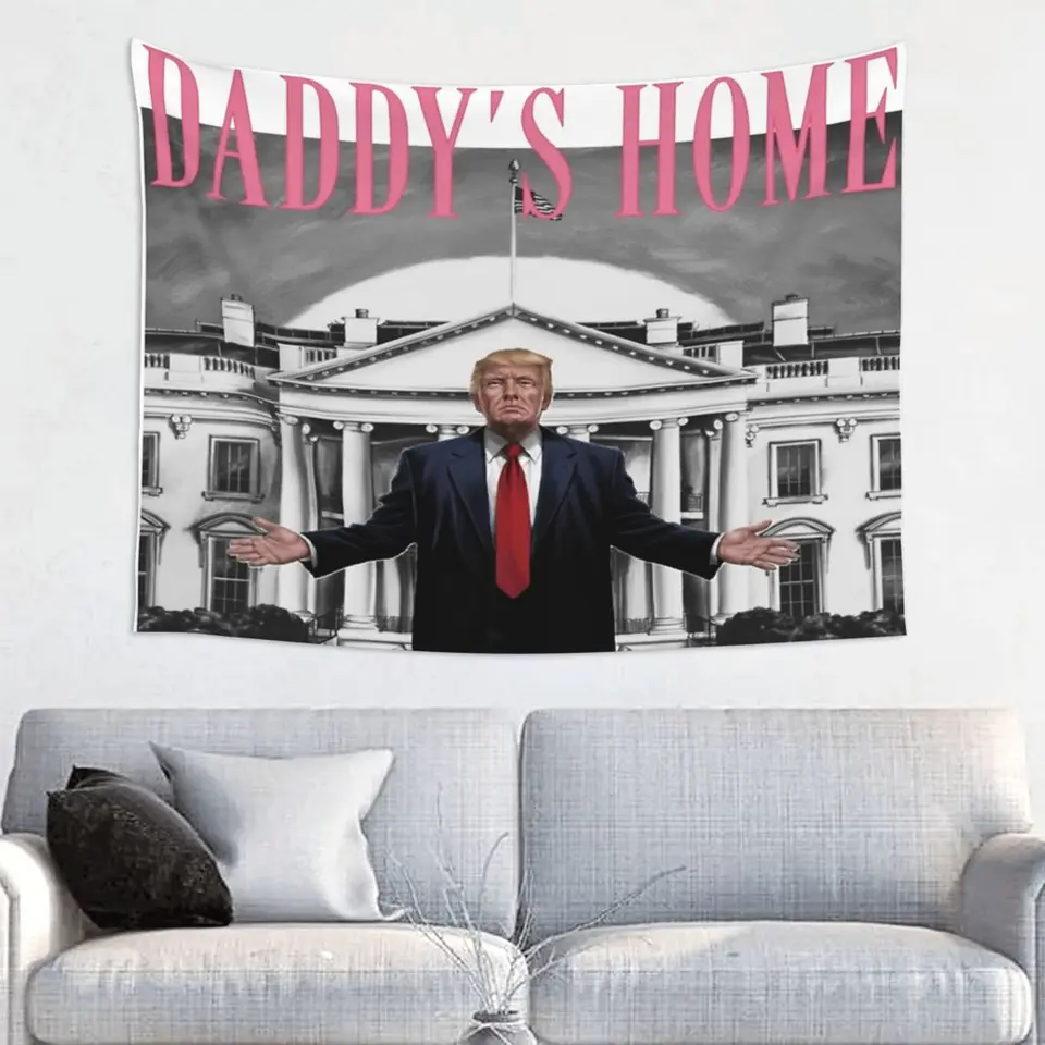 Humor Trump Pink Daddys Home 2024