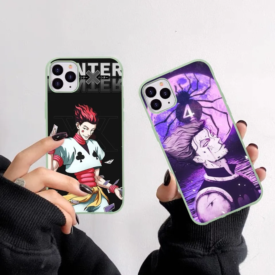 Hunter Hxh Hisoka Pase pre iPhone 14 11 12 13 Mini Pro XS Max 8 7 6 6s Plus x xr Solid Candy Cance Case Case
