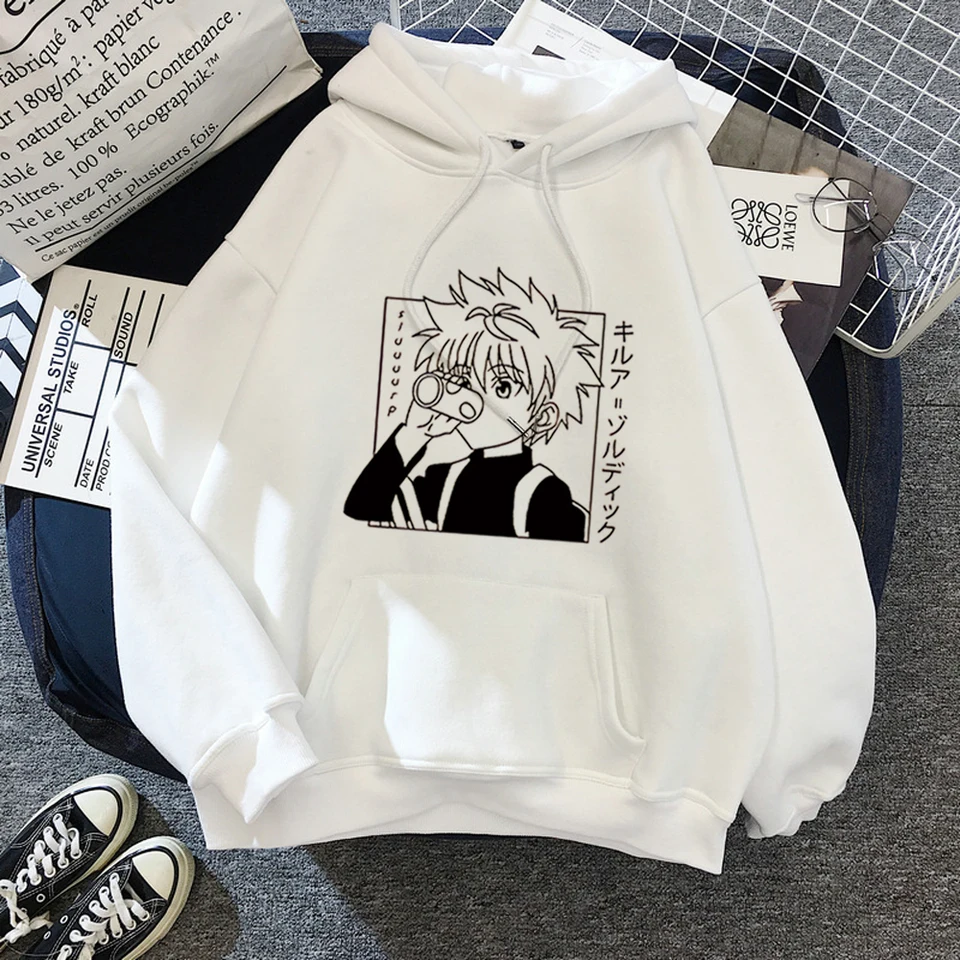 Hunter X Hunter Anime Hoodie pre mužov Ženy Kurapika manga mikiny fleece jesenné zimné zimné gotické harajuku s kapucňou