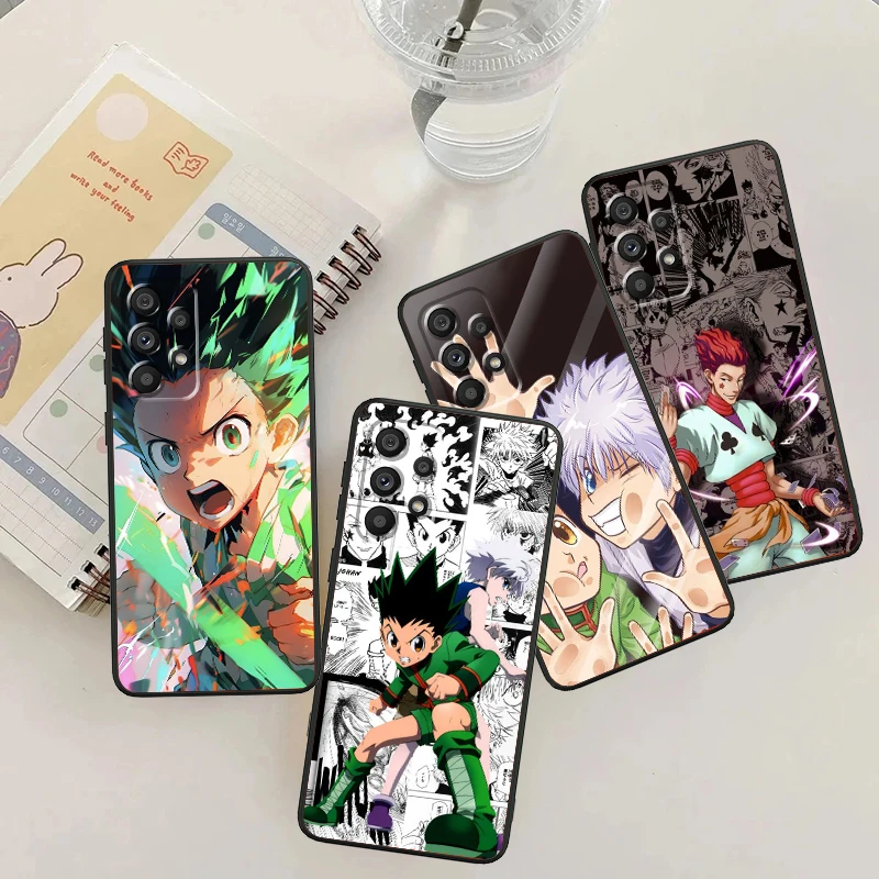 Hunter X Hunter Popular Anime pre Samsung Note 20 10 Ultra Plus A31 A14 A12 A70 A34 A25 A04 A05 A15 A24 5G Black Back späť