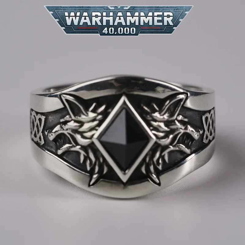Hviezdny prsteň Russ Original Warhammer 40k Game Periférna S925 Boys Accessory Creative Ring Collection Gifts