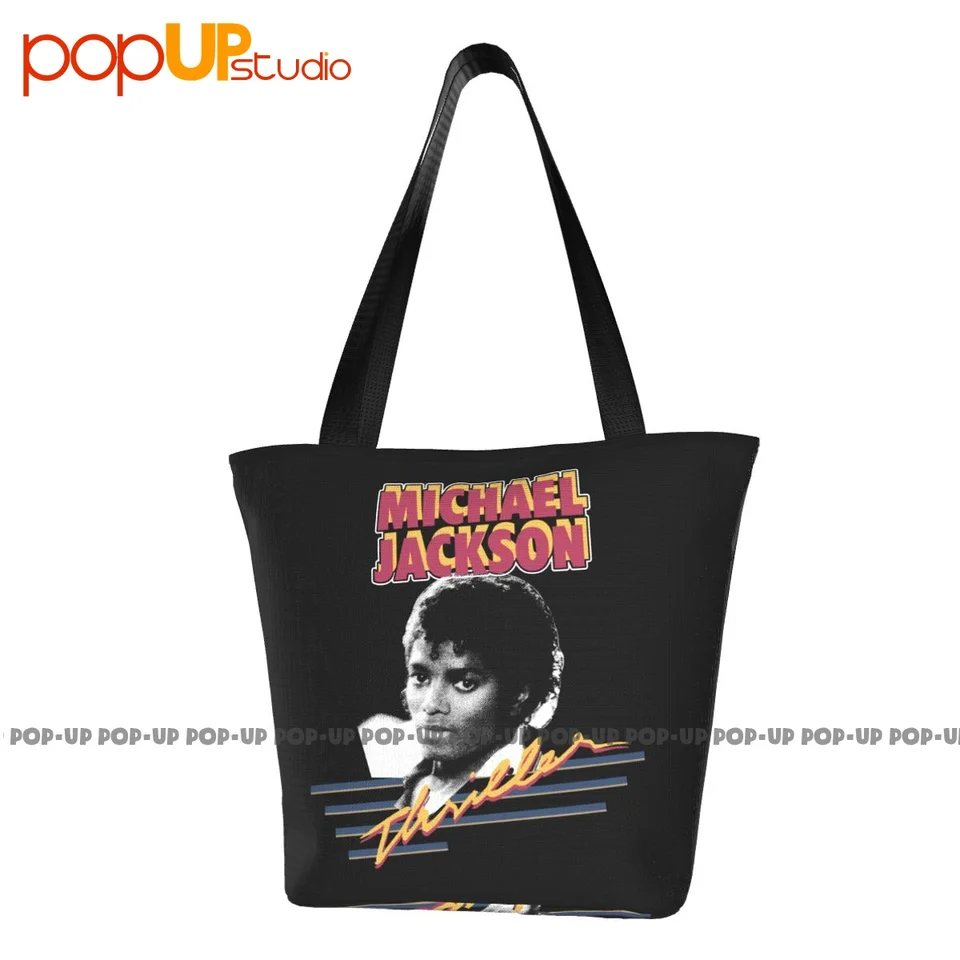 Hviezdy obrazovky Michael Jackson Thriller Trendy kabelky Tote Bag Shopping Bag Bag s ramenom