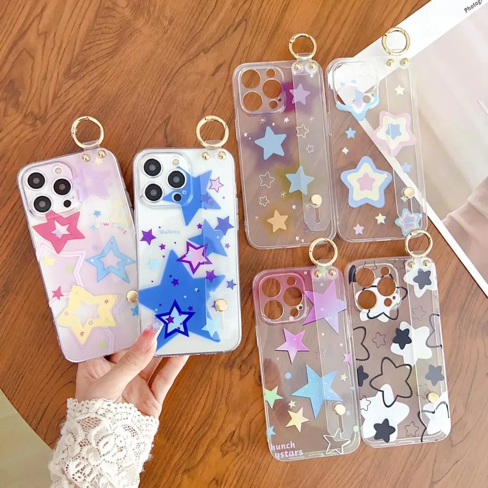 Hviezdy pre Samsung Galaxy S8 S9 S10 S20 S21 S22 S23 Plus Ultra S21FE Poznámka 9 10 20 Držiak na náramok v puzdre