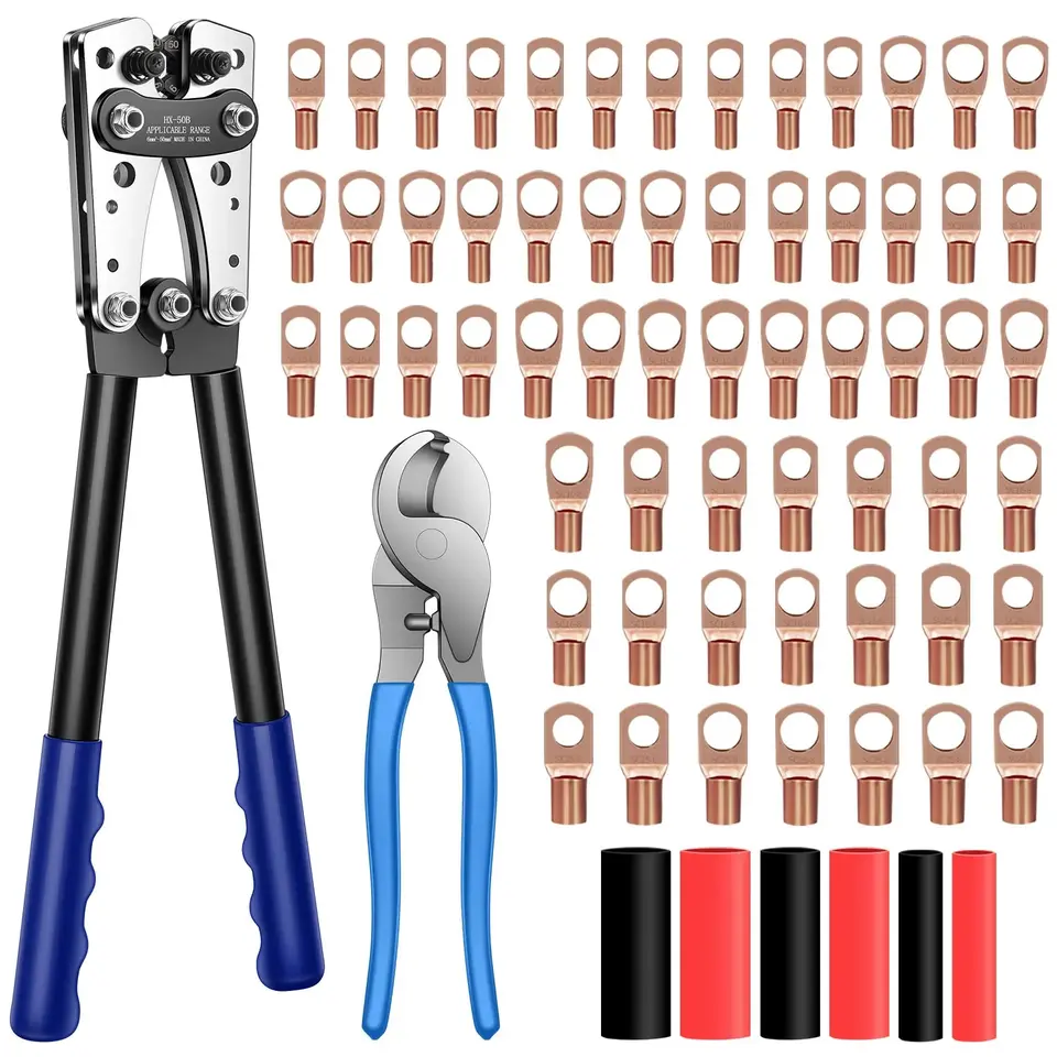 HX-50B 6-50 mm² Kábel batérie Carming Tool pre AWG 10-1/0