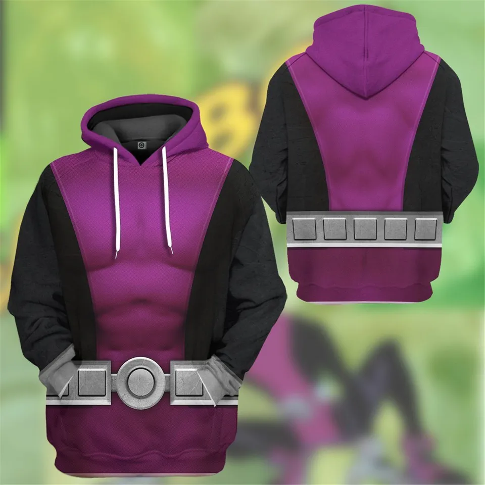 Hx Titan Beast Boy Cosplay kostýmy 3D tlačené tričká Mikiny mikiny mužské ženské topy Coats Men oblečenie dropshipping