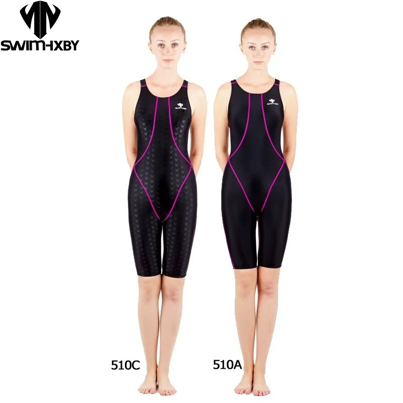 Hxby Professional Swimwear Ženy Jeden kus plaviek pre dievčatá plávajúce nosiť dámske plavky súťaž plavecký oblek pre ženy