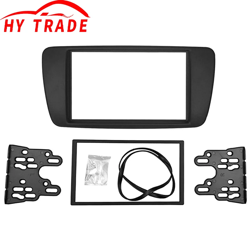 HY 2 DIN Adapter CD TRIM PANEL STEREO rozhranie Rádio RADE CAR FASCIA FASCA pre sedadlo Ibiza 2008+