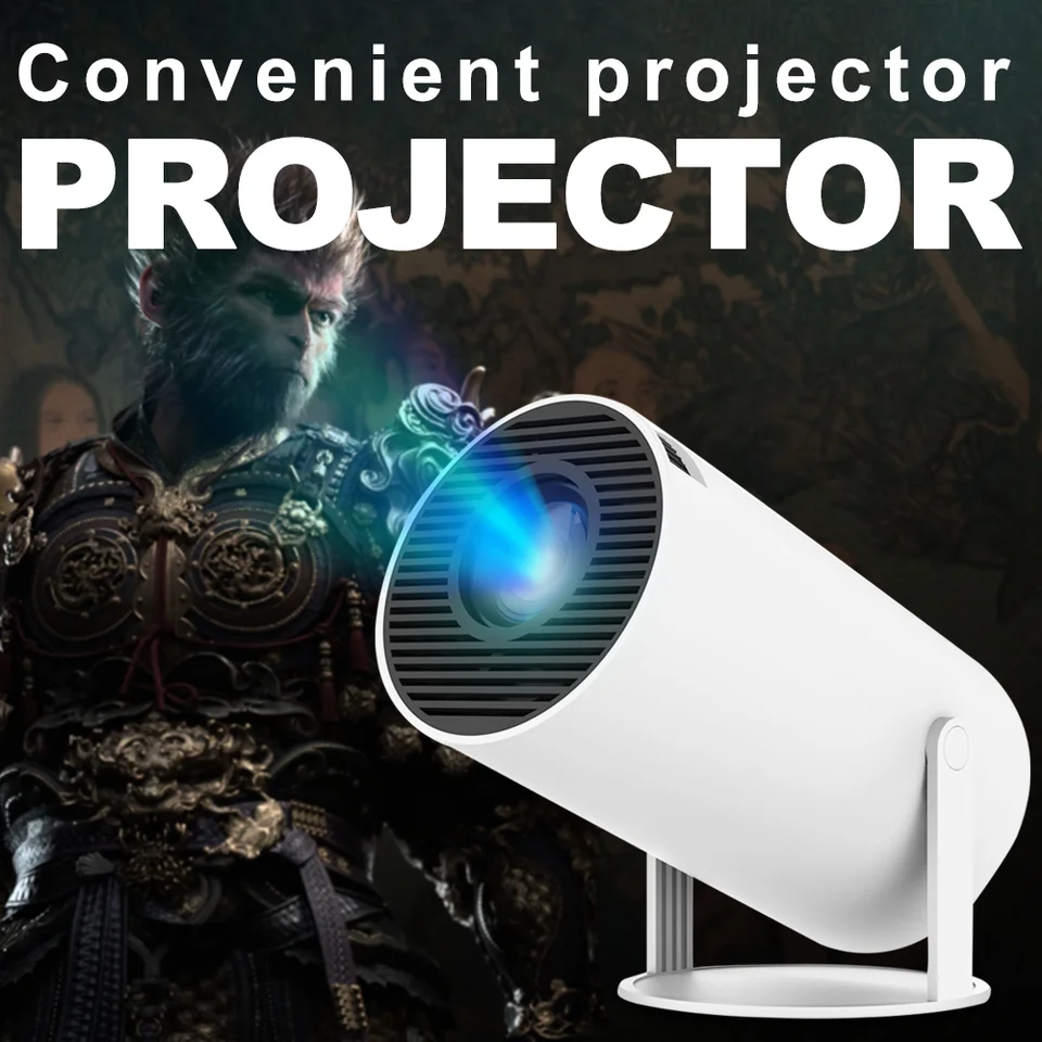 HY300 Pro HD projektor Portatil 4K 1280x720p Android 11 WiFi6 280ansi LED VIDEO VIDEO Domáce divadlo Cinema Phone Mini projektor film