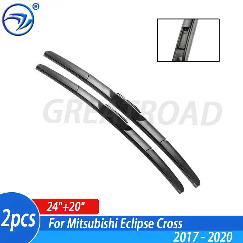 Hybridné hybridné stierač Wiper pre čepele pre Mitsubishi Eclipse Cross 2017 2018 2019 2020 predné okno čelného skla čelného skla 24 