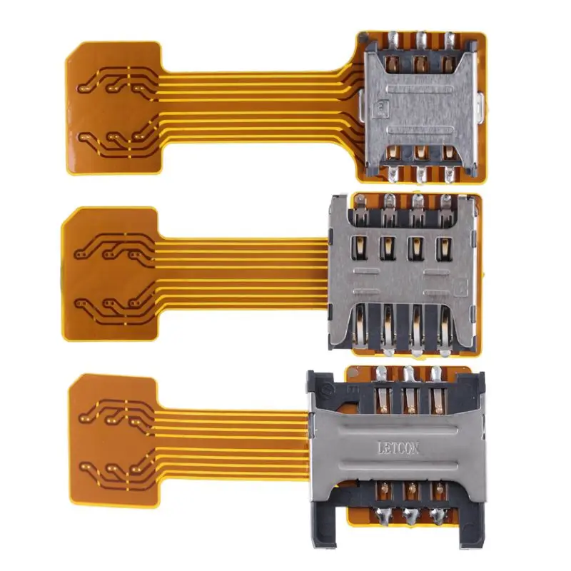 Hybridný dvojitý adaptér Dual SIM karty pre Android Phone Extender Nano Mic QXNF