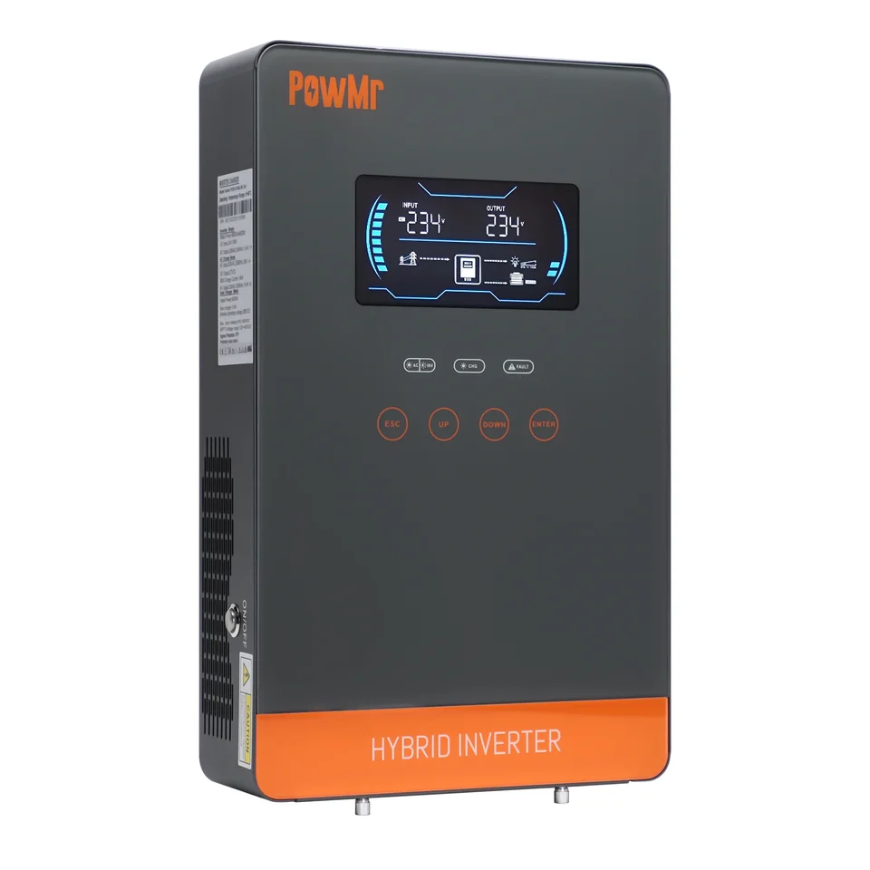 Hybridný menič powMR 4500W 24V Hybridný menič MPPT 230V Pure Sine Wave Solar Inverter 220V Hybridný slnečný invertor pre slnečný systém