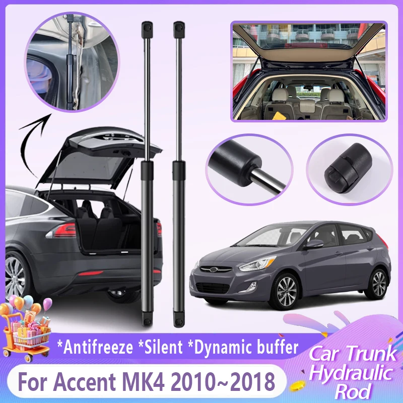 Hydraulická prút pre kmeň automobilu pre Hyundai Accent Hatchback 2010 ~ 2018 MK4 i25 Accent Verna Tailgate Support Strut Shock Bar príslušenstvo