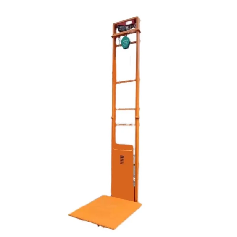 Hydraulická zdvíhacia plošina Elektrické hydraulické zdvíhanie malého nákladného výťahu pre domácnosť Náklad naliehavej plošiny Simple anti-pád