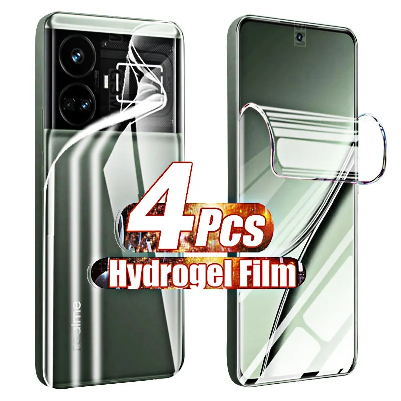Hydrogel Film for Realme GT5 240W Chrániče obrazovky pre Realme GT3 GT2 GT Explorer Master Pro GTNeo5 SE 240W Not Glass Chrbát