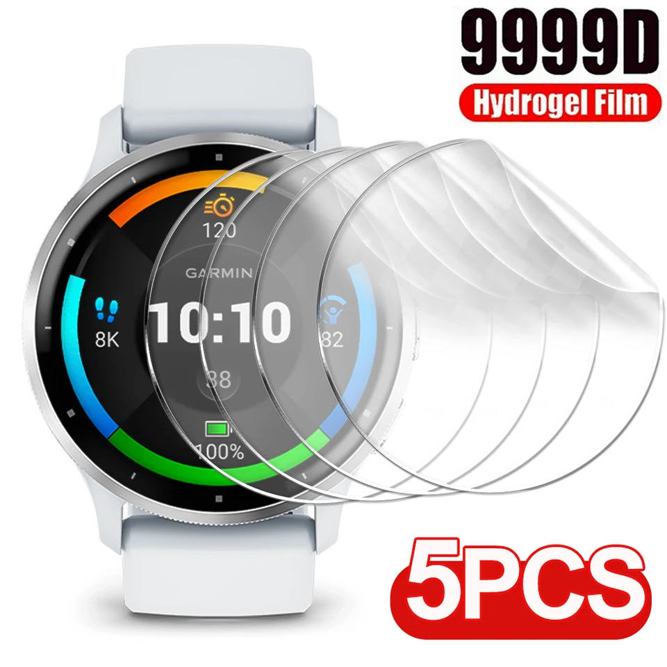 Hydrogel Film pre Garmin Venu 3 3s 2 2S Ochranný film Soft TPU Anti-Scratch Screen Screent Ochran pre Garmin Venu2 Venu3 Not Glass