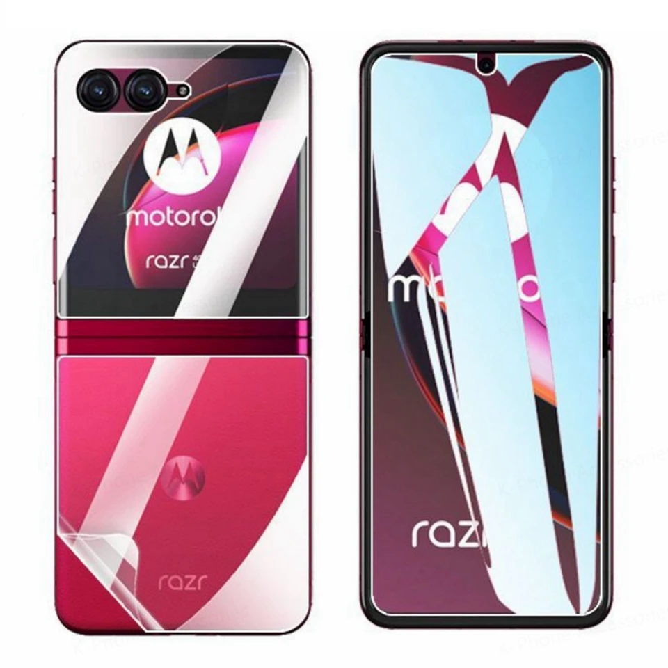 Hydrogel Film pre Motorola Razr 40 Ultra 40ultra Front Zadný chránič Soft Screen Screen Oftor pre Moto Razr 40 Razr40 Ultra Inside Film