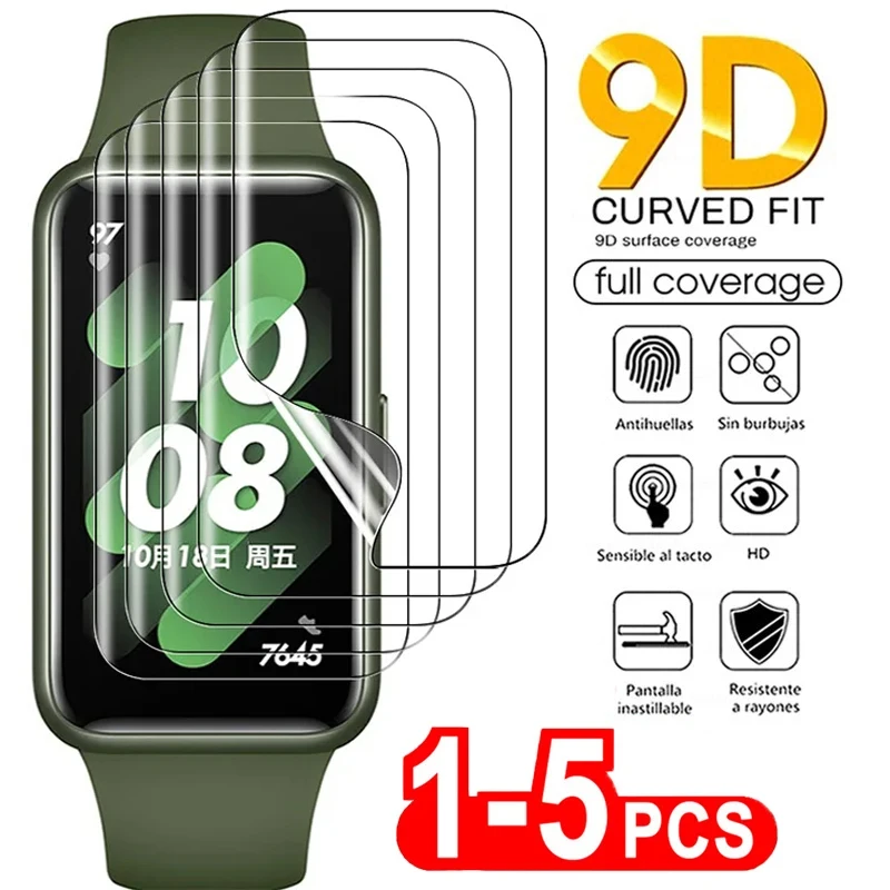 Hydrogelový film s 1-5ks pre Huawei Band 8 7 6 Pro Scree Soft Soft Soft Soft Film pre Honor Band 5 Band 4 Band 3 (Not Glass)