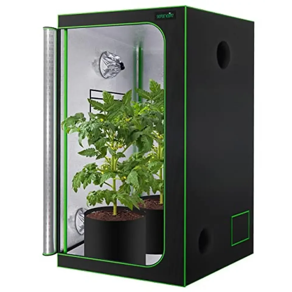 Hydroponická pestovateľská záhrada Garden 24'X24''X48 '' s pozorovaním organizátora Organizátor Nástroj Oddierny reflexný reflex 600d Mylar Easy Instalt