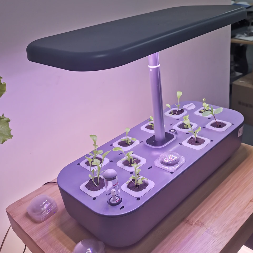 Hydroponická rastlina mestskej záhrady s LED Grow Light Light netoxická bezohľadná inteligentná výsadba Hydroponika Hydroponika pre domov