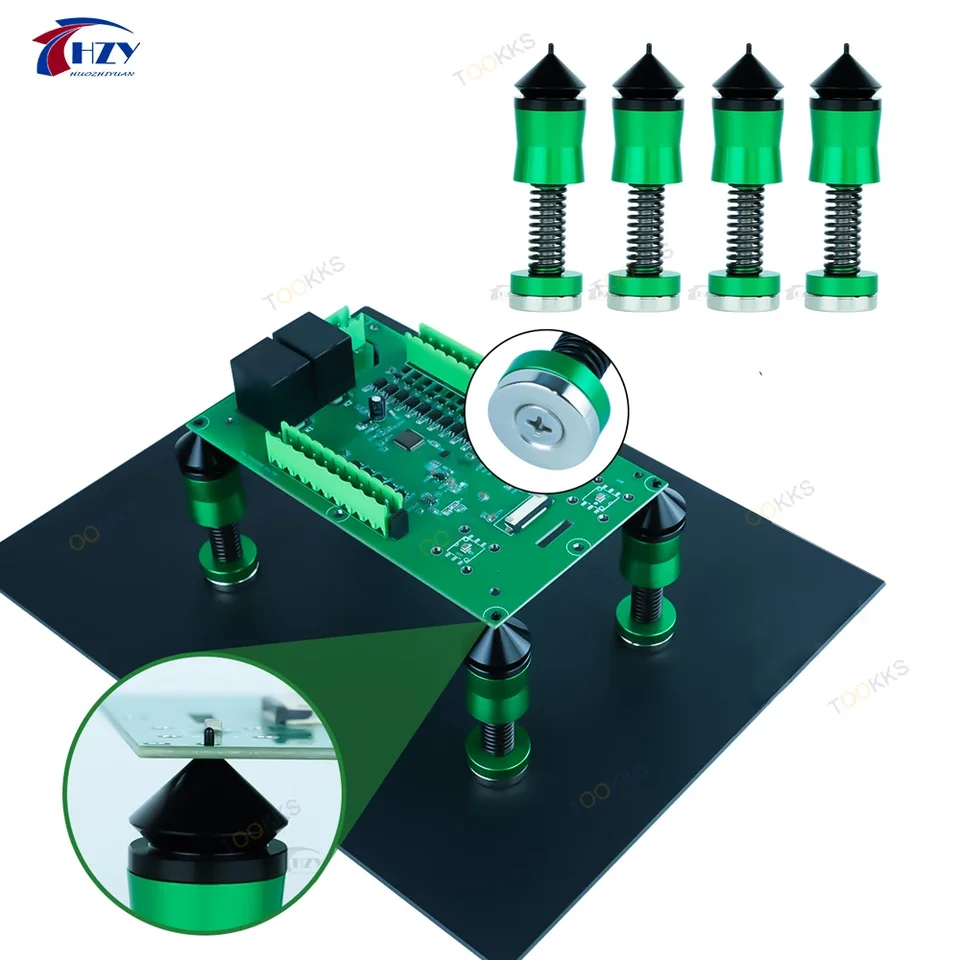 HZZE TH07 Magnetic Base Držiteľ dosky Držiteľa dosky Držiteľa dosky Spúňraca pomáhajúc pre elektronické dosky Oprava prepracovania Desoldingu