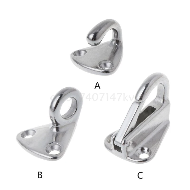 Háčiky z nehrdzavejúcej ocele Fender Fender Spring Hook Snap pripevnenie lana plachta plachta lode námorné hardvérové ​​člny doplnky