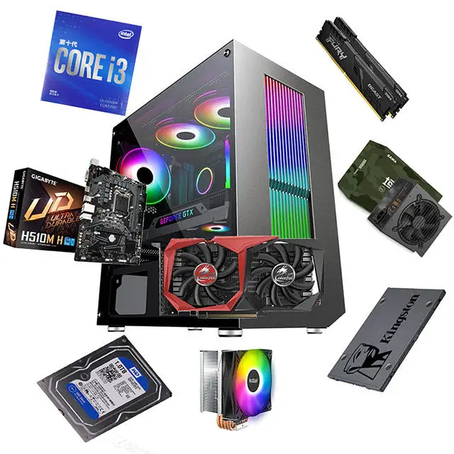 I3 10100F /GTX1650 /SSD 120 GB Gaming Desktop Montáb