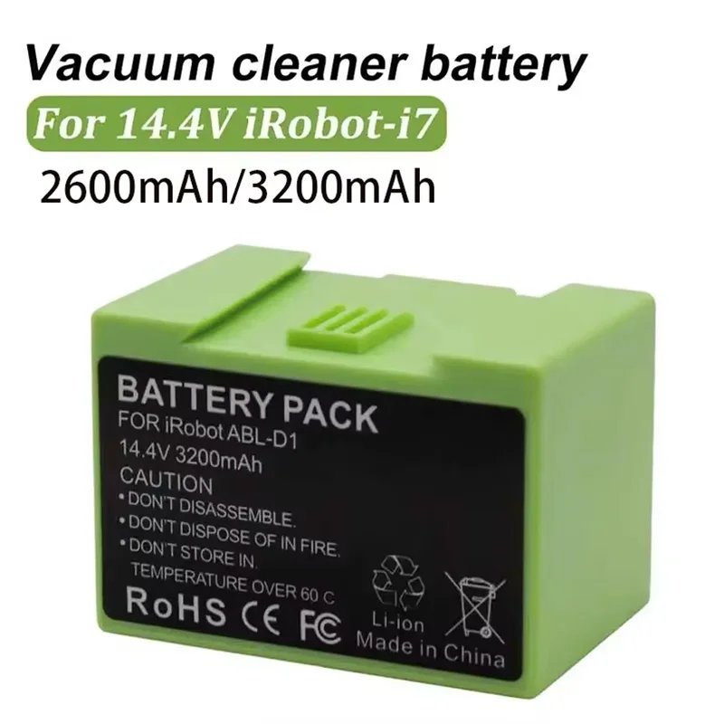 I7 14,4V 3200MAH i7 Výmena batérie za IROBOT ROOMBA E a I Series i7+ E5 7150 7550 I3 3150 I3+ 3550 I4 4150 I4+ 4624864