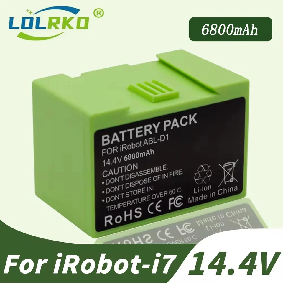 I7 14,4V 6800 mAh Výmena batérie za IROBOT Roomba E a I Series i7+ E5+ I8 7150 7550 I3 3150 I3+ 3550 I4 4150 I4+ 4624864