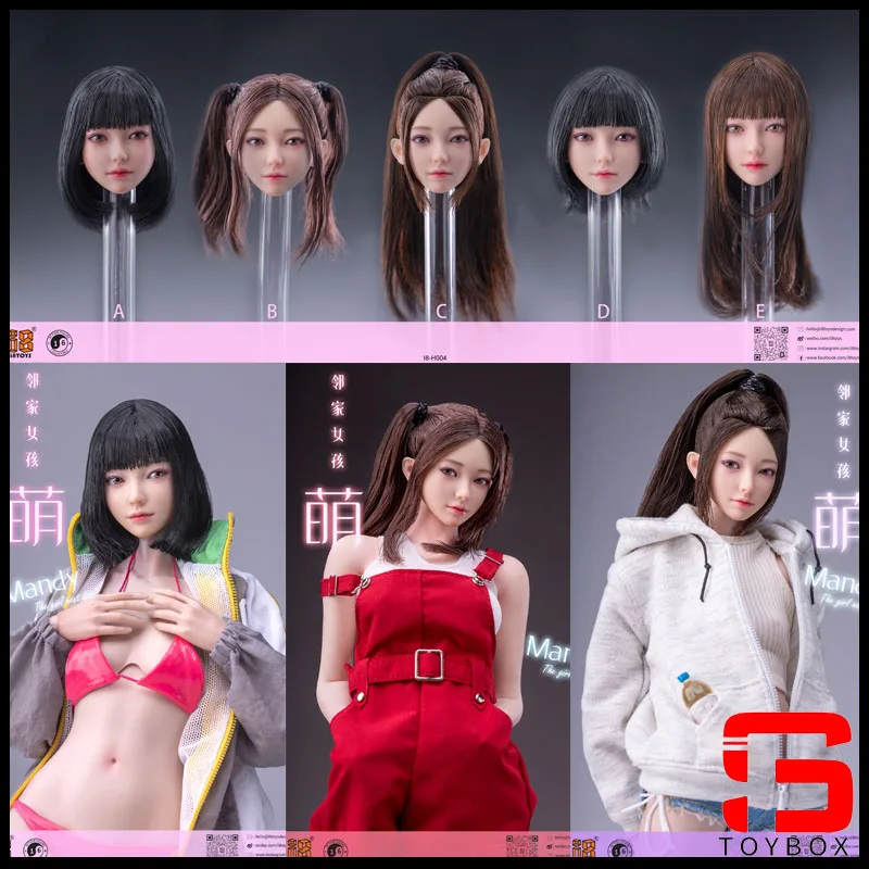 I8toys i8-h004 1/6 Mandy Movable Eyes Head Carving Model Fit 12 '' ženský vojakový akčný figúrku pre bábiky hračky