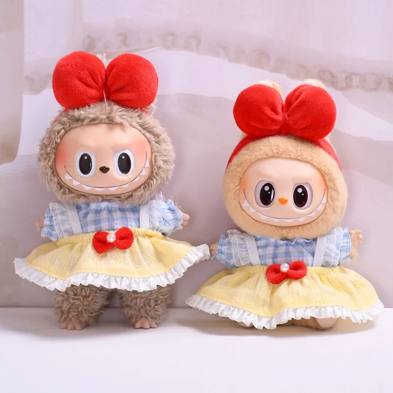 [Iba oblečenie] 17 cm lababu oblečenia princezná šaty prívesok Outfit Detj Doll Adsessory for Ropa LaBubu
