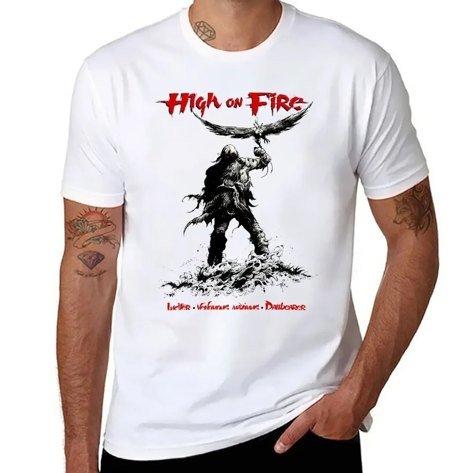 Iblis High On Fire Tričko vintage oblečenie chlapci biele ulica Wear Graphics T košeľa mužov 100℅ bavlna