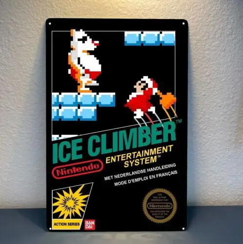 Ice Climber NES retro videohra kovový plagát cínový znak 20*30 cm