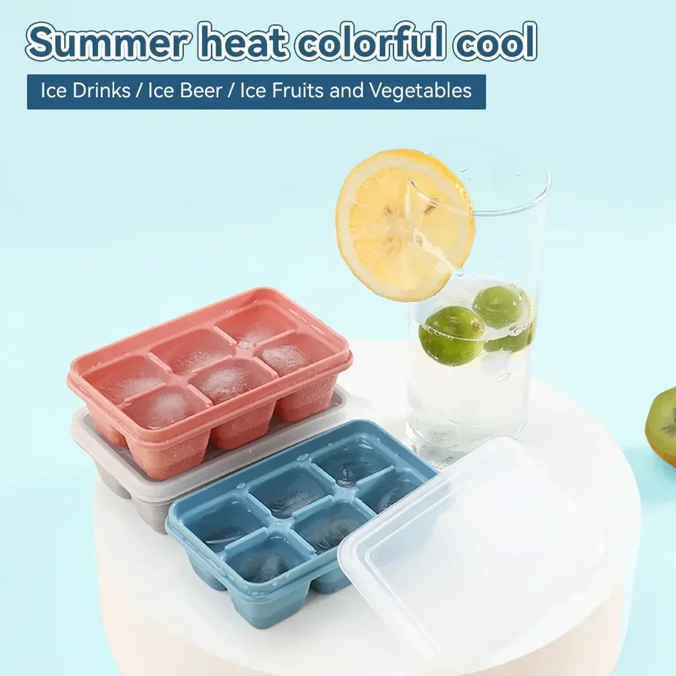 Ice Cube Ice Box Mrazená forma chladnička domáci mrazený ľadový box s vekom silikón Tiktok Hot Ice Cube