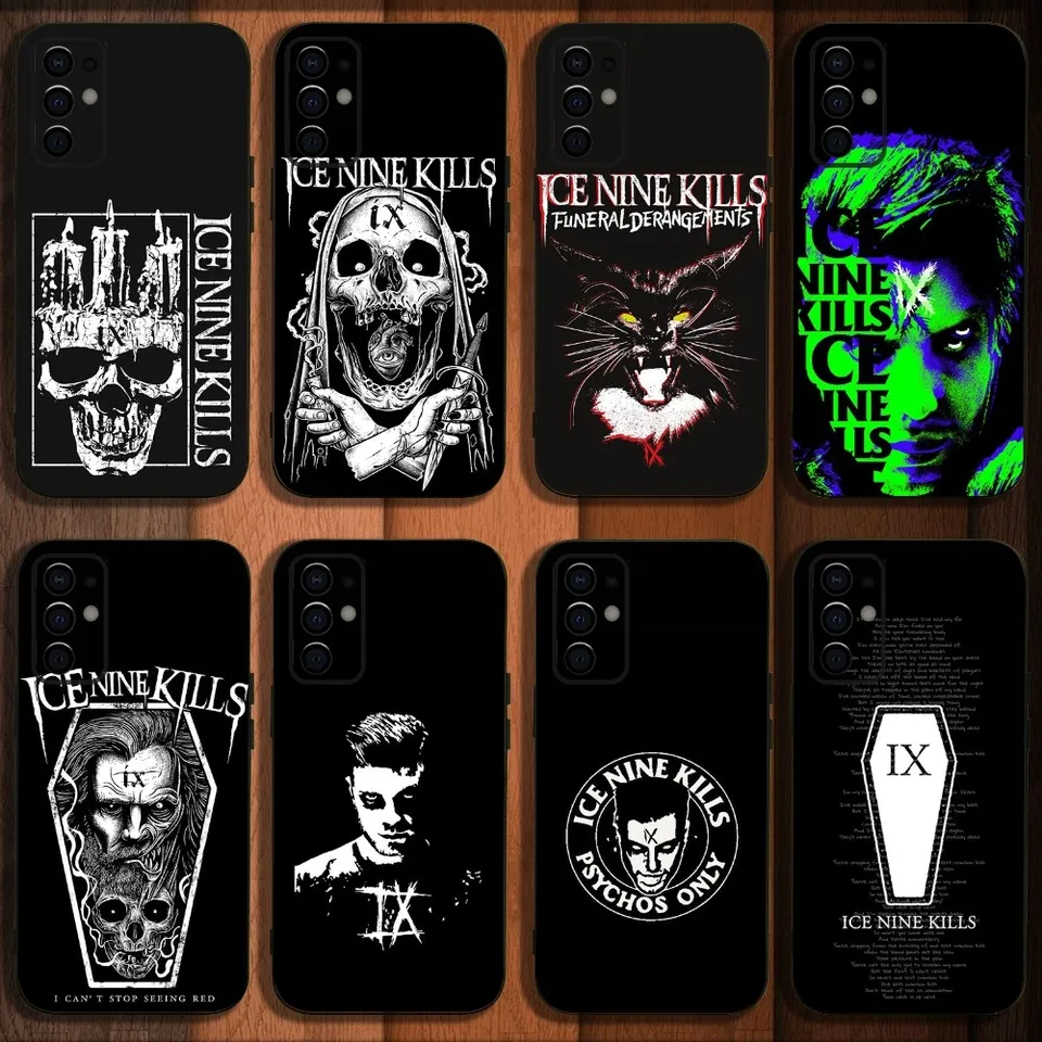 ICE N-Nine zabije puzdro B-pásma pre Samsung S24, S21, S22, S23, S30, Ultra, S20, Plus, Fe, Lite, Note, 10,9,5 G čierny mäkký obal