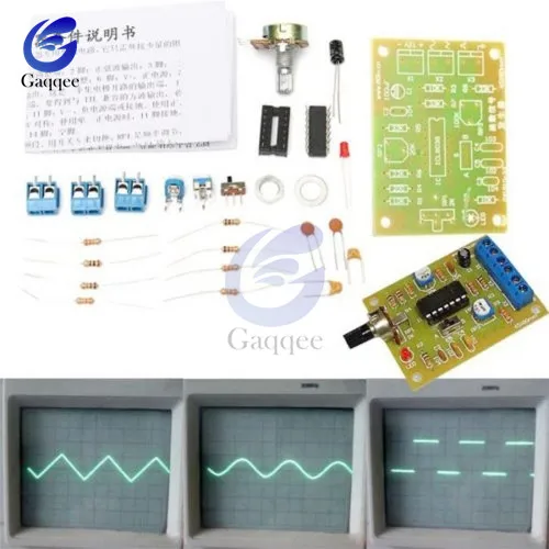ICL8038 Monolitický funkčný generátor signálu Modul DIY Kit Sine Square Triangle 50-5KHz 12V DC