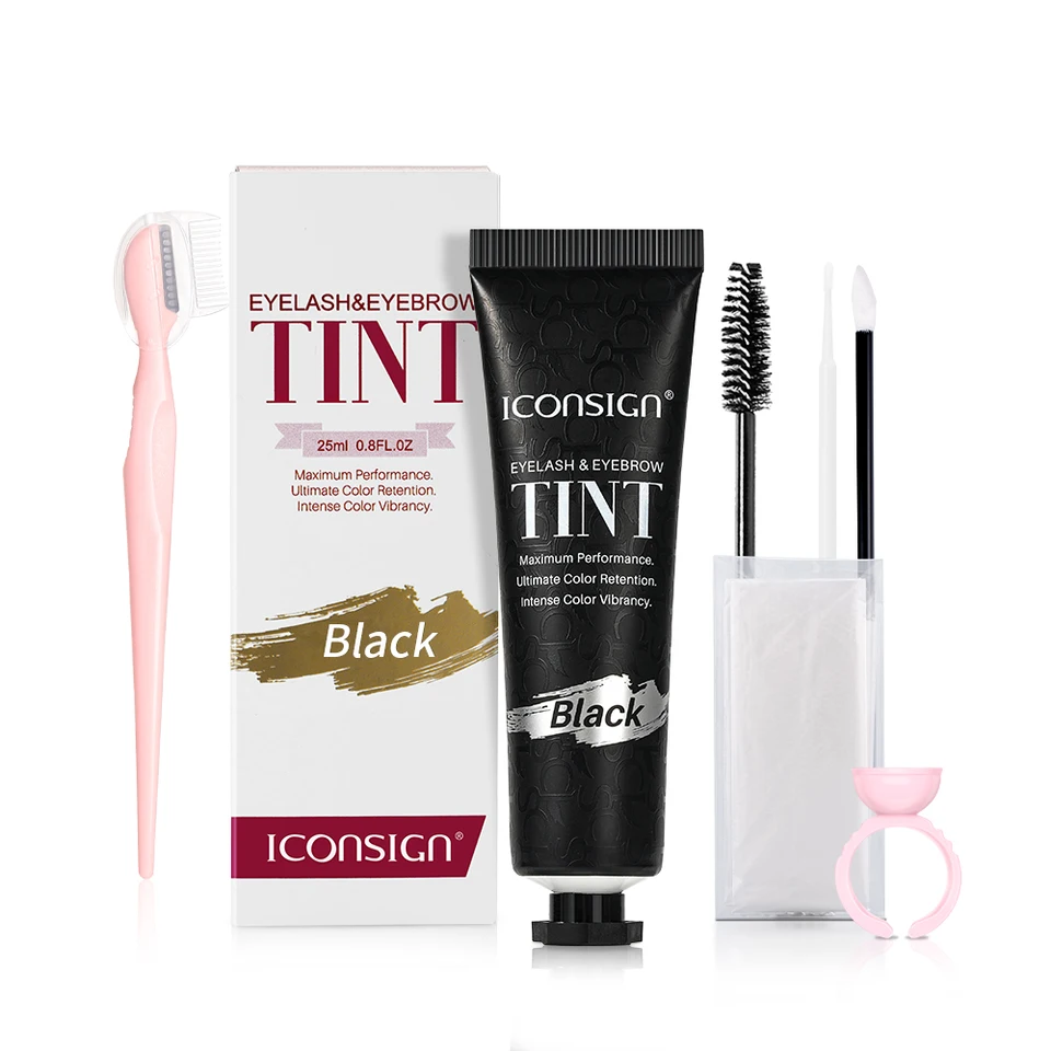 IConsign riasy obočie Tint súprava profesionálne rýchle priecestie Farbové obočie Riasra