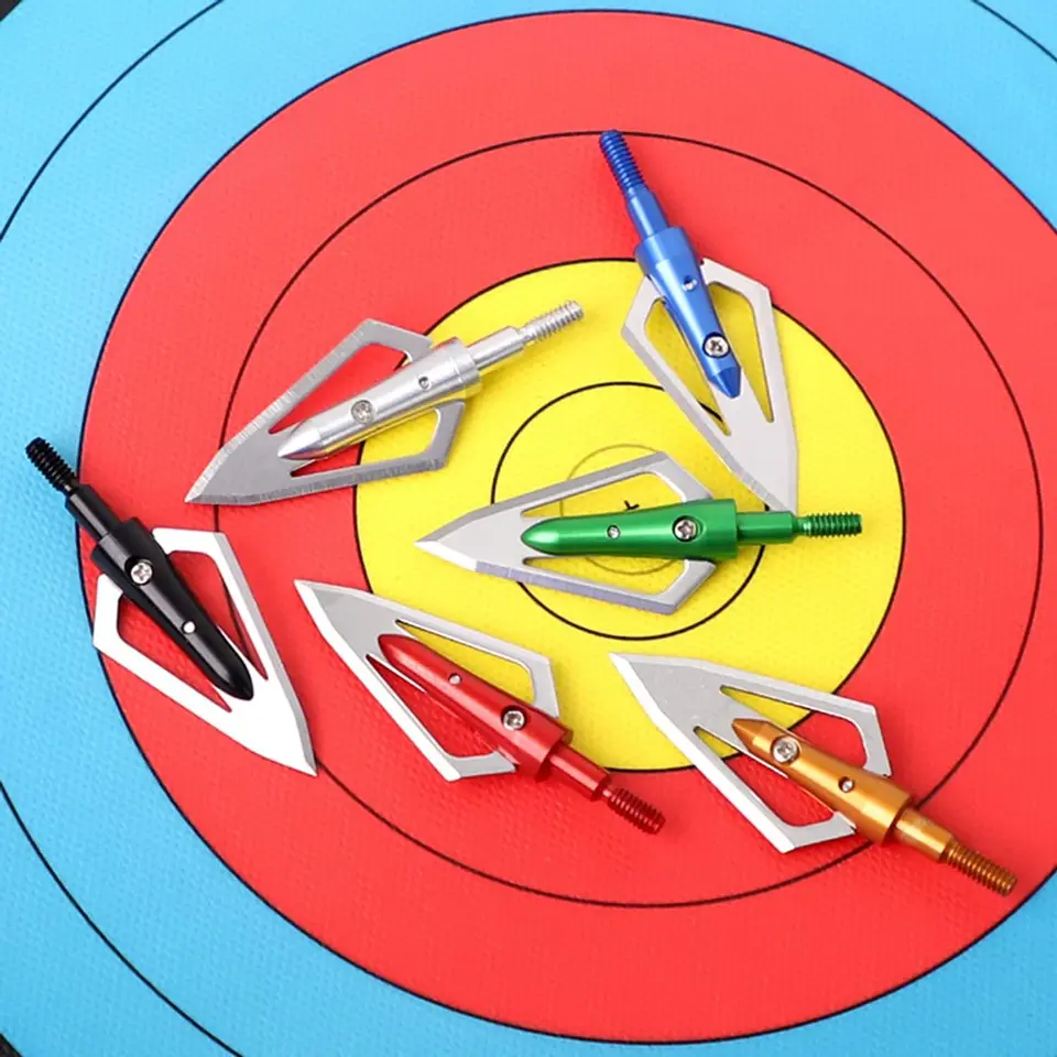 ID 6,2 mm oceľová skrutka v lukostreľbe poľa TIPS 2 BLADES Broadheads na poľovníctvo