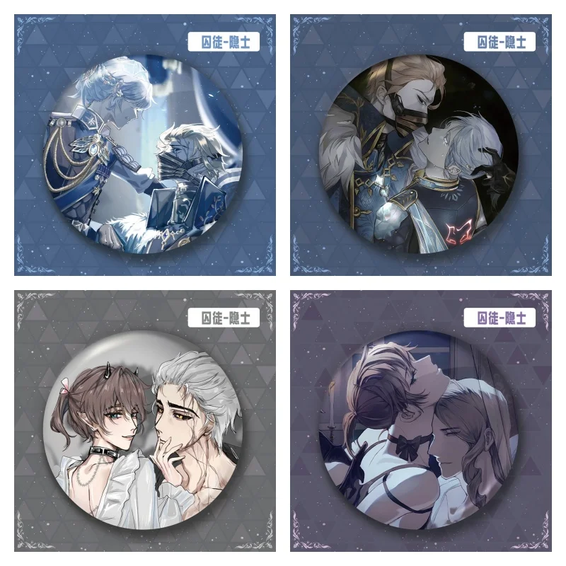 Identita horúcej hry ⅴ Figures Alva Lorenz Luca Balsa Cosplay roztomilý kovový odznak Kawaii Bag Pins Vianočné darčeky 6 cm