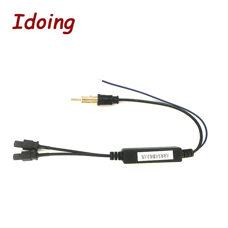 Idoing Car Radio Anténny adaptér Muž Dual Fakra FOR-VW Anténa signál zosilňovač zosilňovača námorné vozidlo Loď 330 mm fm zosilňovač