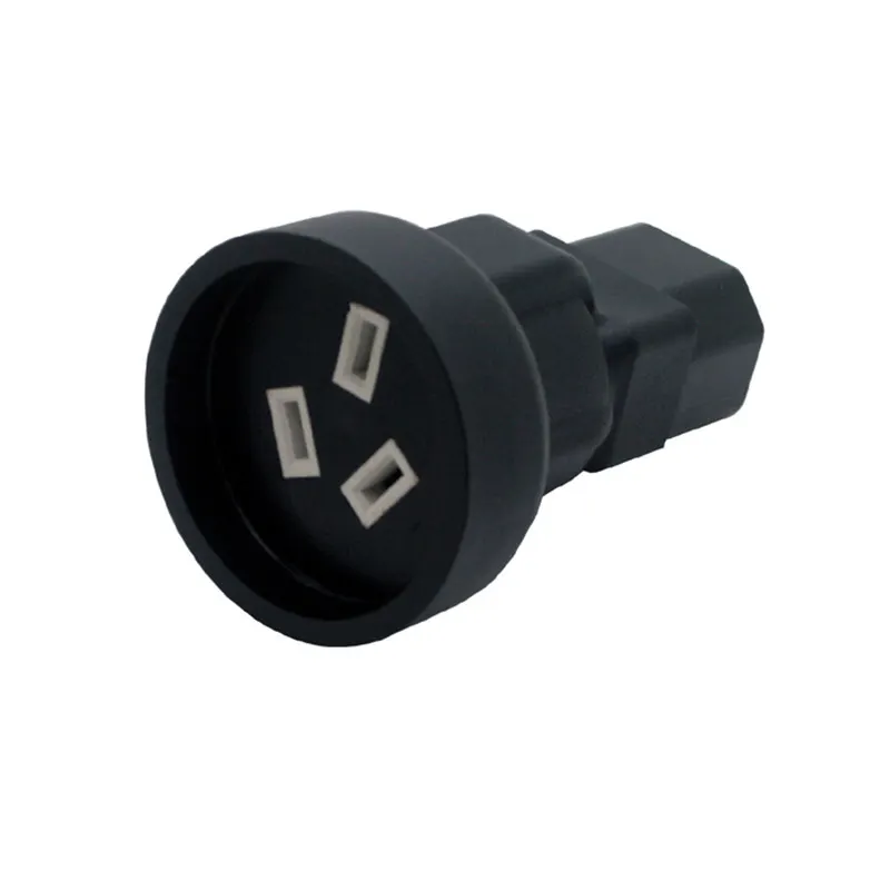 IEC 320 C14 až Saa Australia 3 PIN SMENNÝ ACAT Adapter, IEC 320 C14 Muž Austrália 3pole Žena 10A 250V
