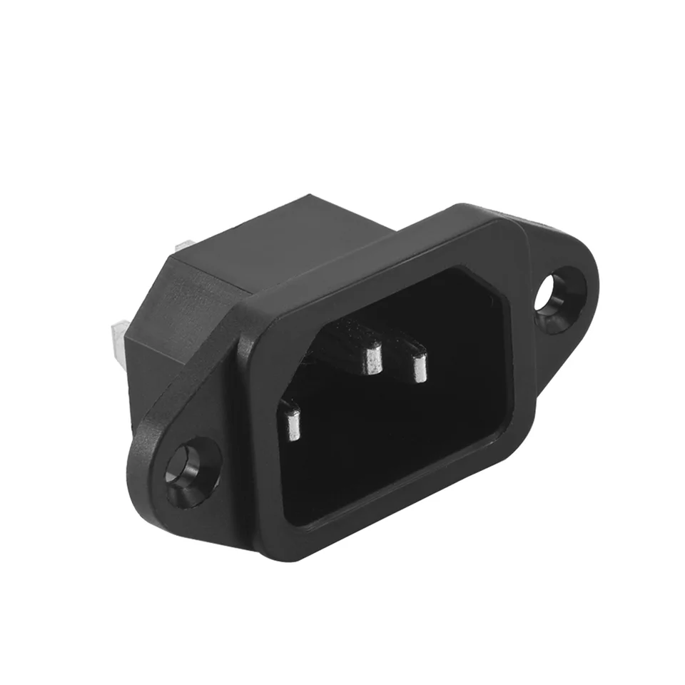 IEC 320 C14 Mužská zástrčka 3 kolíky PINS PCB PANEL PANELICKÝ VNÚTORNÝ KONEKTOR