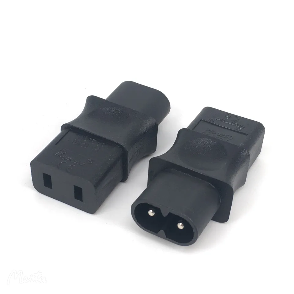 IEC 320 C8 Muž do IEC 320 C9 2 PIN SMEN AC Adapter 6A /250V