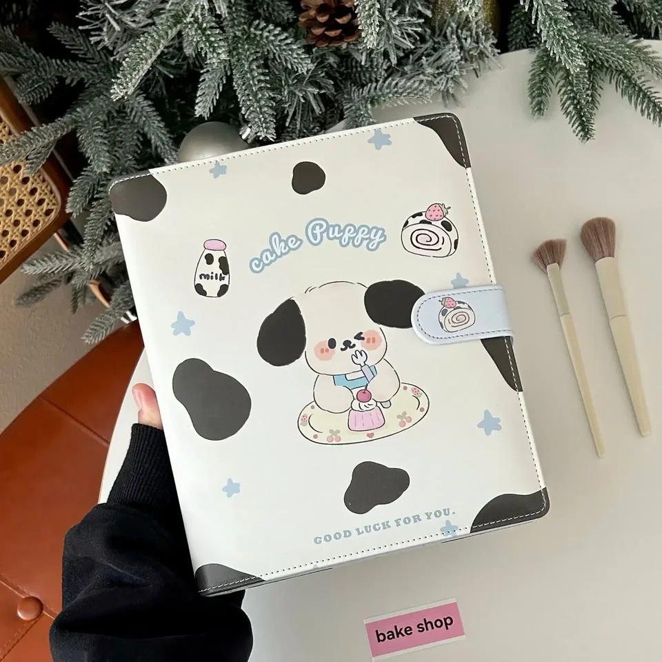 IFFVGX A5 KPOP IDOL BINDER BINDER POCOCARD DRIEB PU POTO Album Fotocards Zhromažďovanie kníhkupectiev SKLADOVANIE Kawaii Puppy Stationery 포토카드 용품