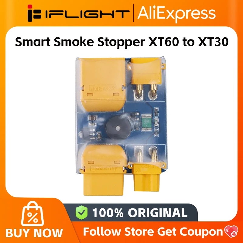Iflight XT30 / XT60 XT90 Smart Smoke Stopper Test Test bezpečnostnej zástrčky ochrana pred obvodom pre RC FPV Racing Drone