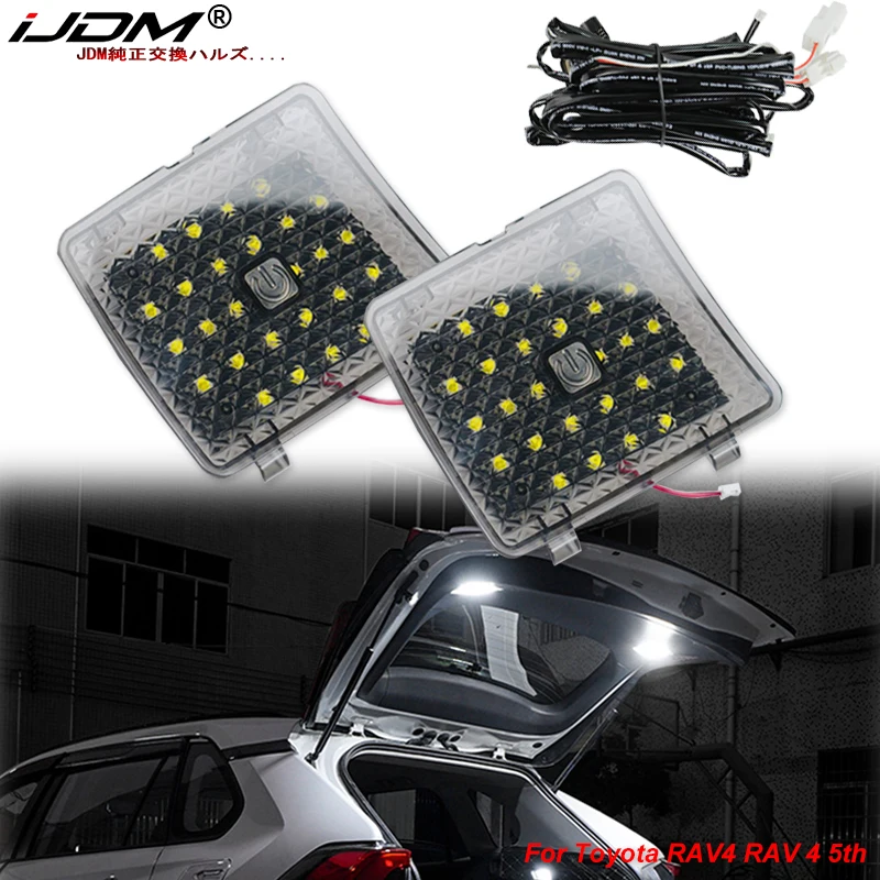 IJDM pre Toyota Rav4 Rav 4 5. biele LED auto zadné svetlá Zadný náklad Trunk Light Svetely Tailgate Light Lights Lights 2019-2024