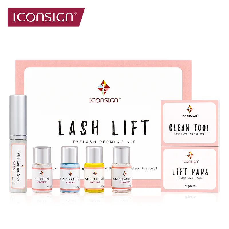 Ikonsign Lash Lift Kit Keratin Ryelash Perm Set Lifting Ripy trvalé stočené 6 až 8 týždňov