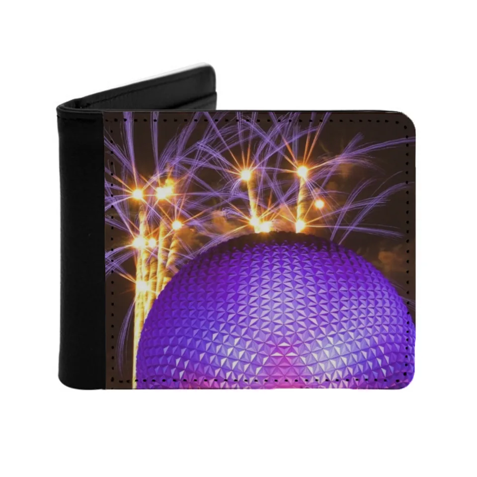 Illuminácie mužov peňaženky karta muža peňaženka Krátka kabelka Mužský taška Walt World Firework Illuminations Walt World Fireworks