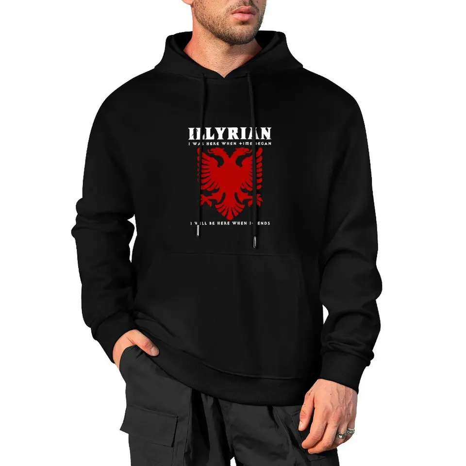 Illyrian Albánsko Shqip Veshu Albánsky pullover mikina pánske potné tričko Men Blúzky módne muži grafická mikina